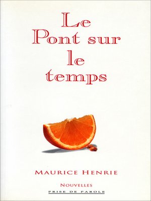 cover image of Pont sur le temps